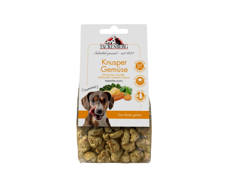 (準備中 請勿下單) Tackenberg塔肯柏格 [犬用酥脆蔬菜小點] 125g 
