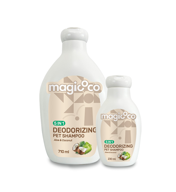 【犬貓適用】Magicoco魔力椰 [椰子除臭5 in 1洗毛精] 230ml／710ml 