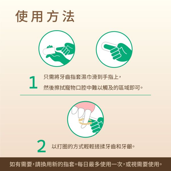 Magicoco魔力椰 [寵物潔牙指套濕巾] 60入 【犬貓適用】 