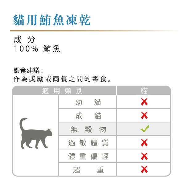 (準備中 請勿下單) Tackenberg塔肯柏格 [貓用鮪魚凍乾] 70g 