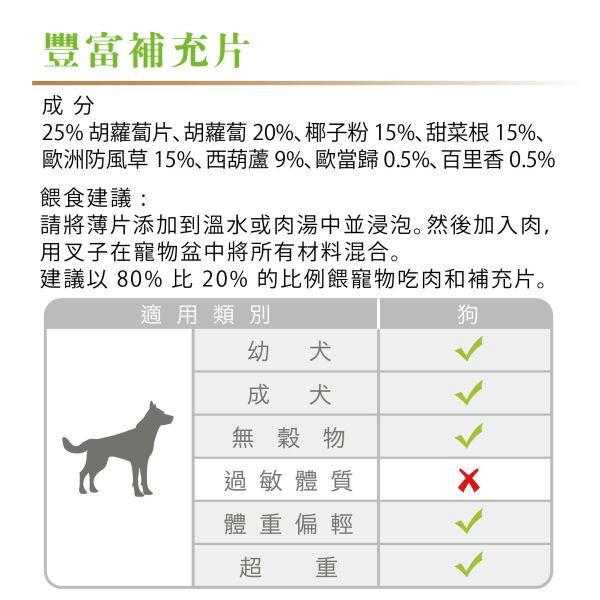 (準備中  請勿下單) Tackenberg塔肯伯格 [豐富補充片] 1000g 