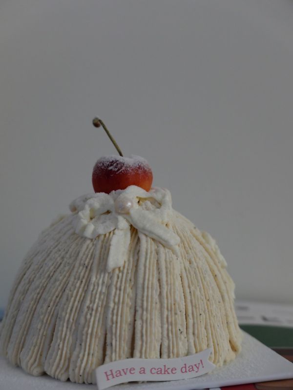 紅茶麻糬奶油蝴蝶結戚風蛋糕 