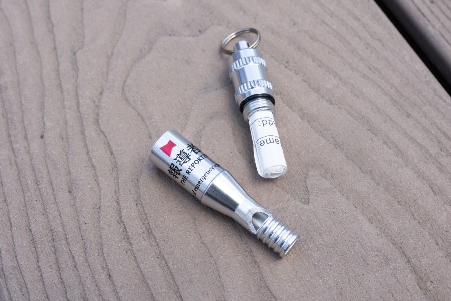 註記式鋁製求生口哨 