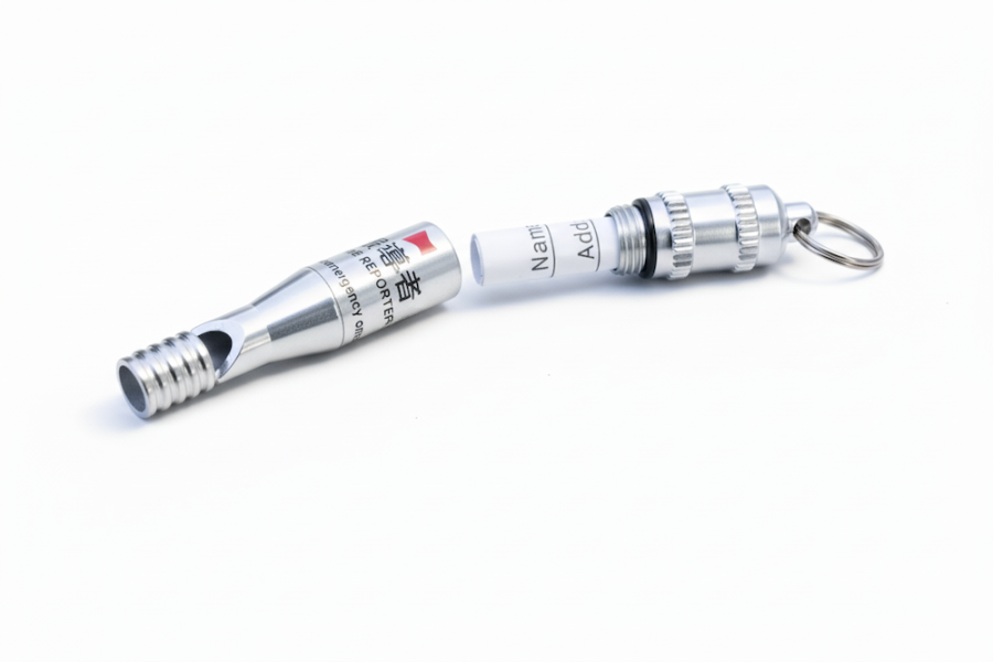 註記式鋁製求生口哨 