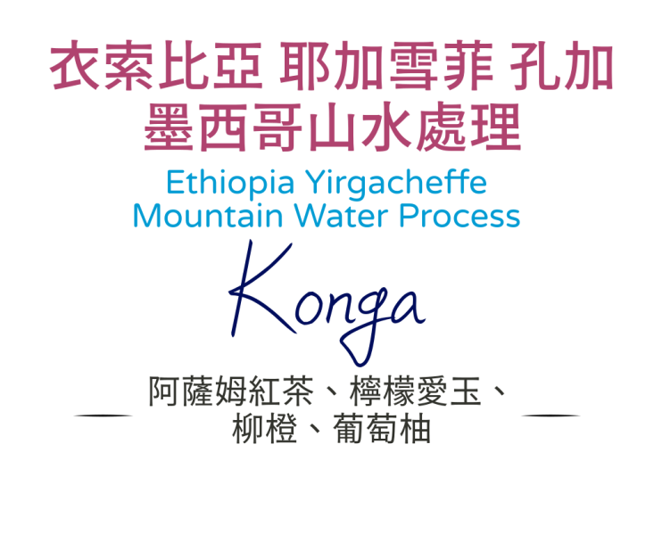 衣索比亞耶家雪菲Konga 墨西哥山水處理 