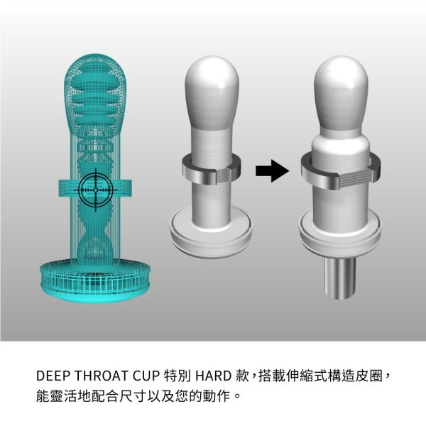 日本TENGA自慰杯DEEP THROAT CUP-HARD款-緊實版深喉嚨飛機杯(一次性使用商品)男用自慰套飛機杯自慰器 