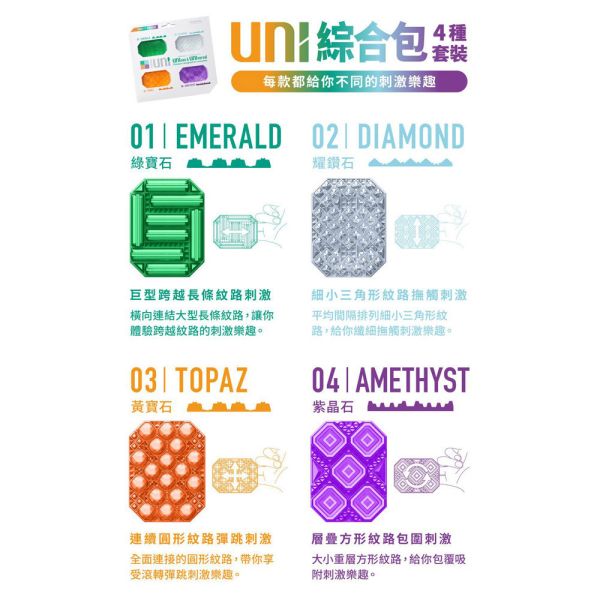 日本TENGA UNI 由你隨行套(綜合包/4入組)男用自慰套 飛機杯 自愛器 自慰器、飛機杯、自慰套、電動自慰套、AV女優)、打手槍、自慰、男性自慰、打飛機、自衛、自淫、手淫、手交、打炮、打槍、打手槍、尻尻、尻槍、尻手槍、擼管、拍手銃、打馬槍、
1069、GAY用品、陽具、老二、延遲射精、男性醫學、增長增粗、性玩具、成人玩具、情趣用品、情趣玩具、情侶玩具、DIY、masturbate、onanism、jack off、jerk off、wanking、TENGA、Mast