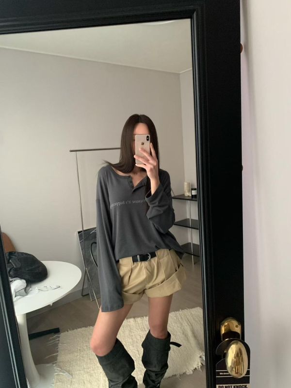 可反摺顯瘦南瓜短褲(沒有附皮帶) 