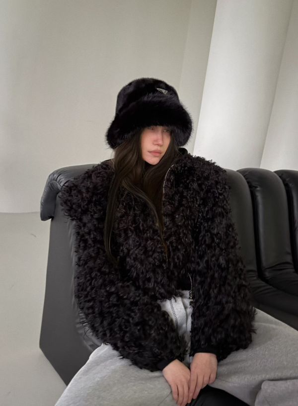 泰迪毛毛翻領外套 