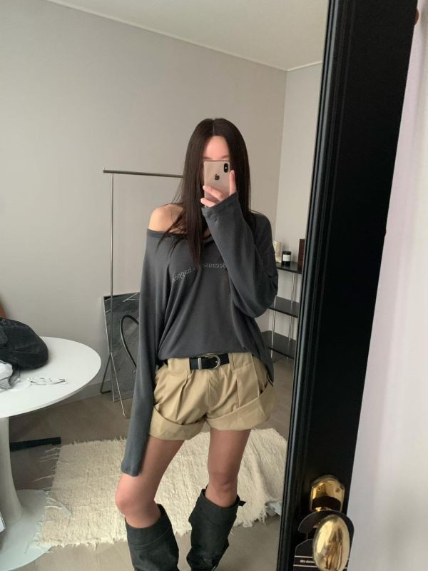 可反摺顯瘦南瓜短褲(沒有附皮帶) 