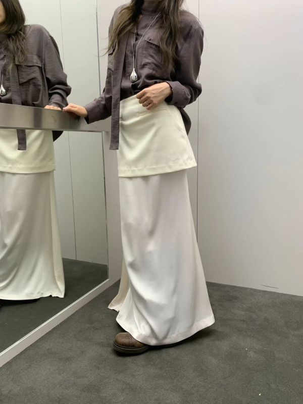 拼接設計極美長裙 