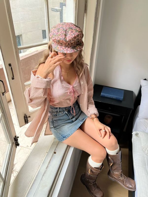 禮物綁帶蕾絲背心 