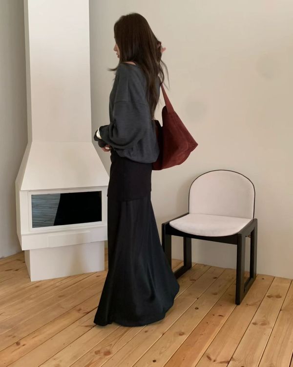 拼接設計極美長裙 