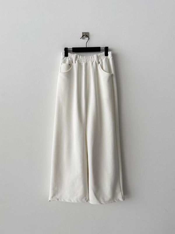 腰耳朵鉚釘棉質長褲 