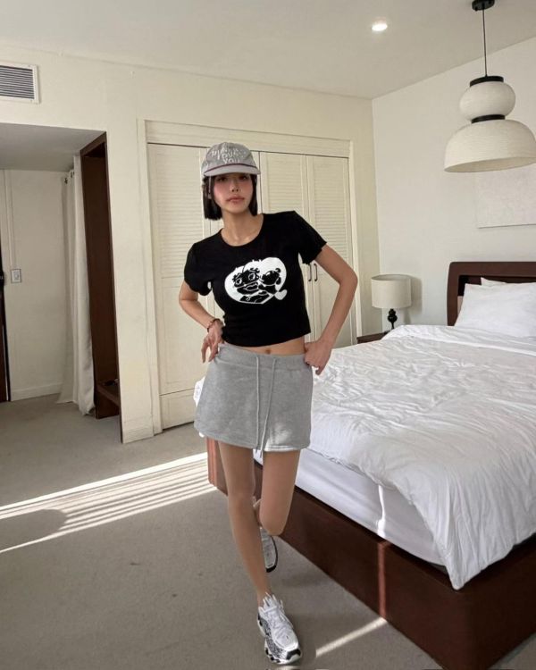 美式復古圓領上衣 