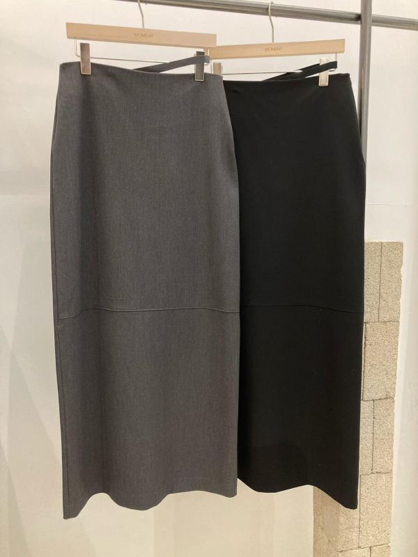 側腰造型綁帶西裝長裙 