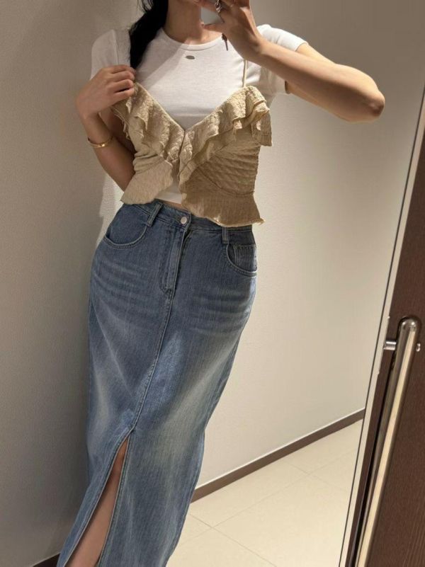 法式V領顯瘦上衣 