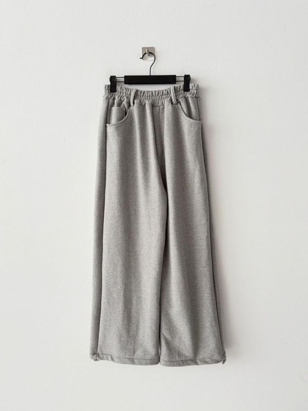 腰耳朵鉚釘棉質長褲 