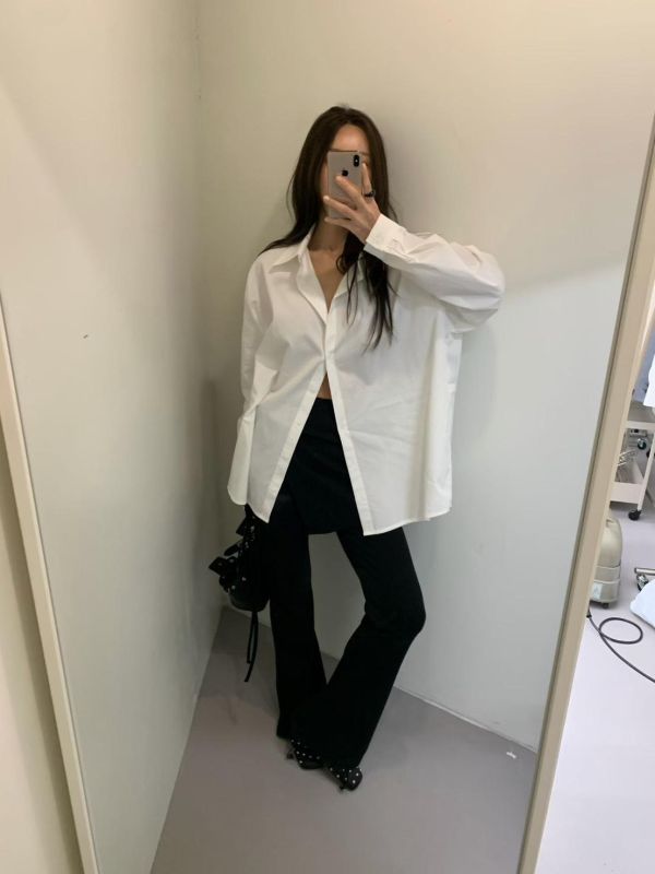 多種穿法扣腰挺版襯衫 