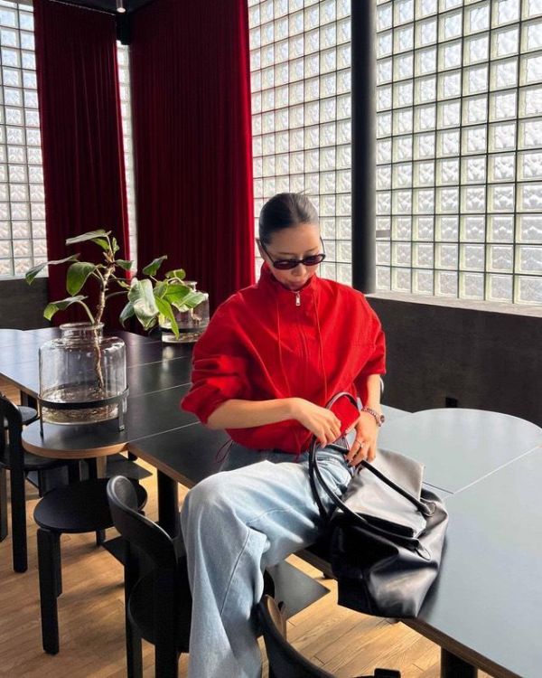 立領抽繩尼龍外套 