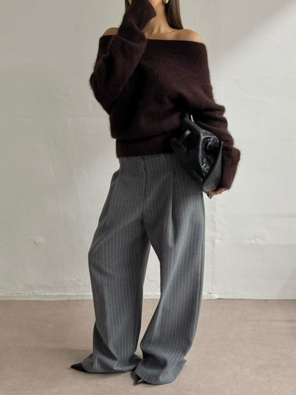 內刷毛西裝長褲 