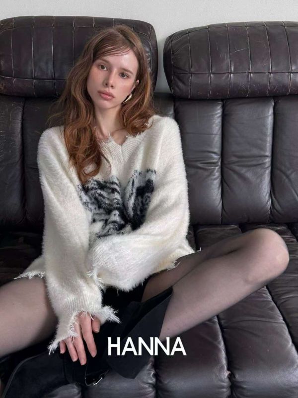 破損感蝴蝶毛料上衣 