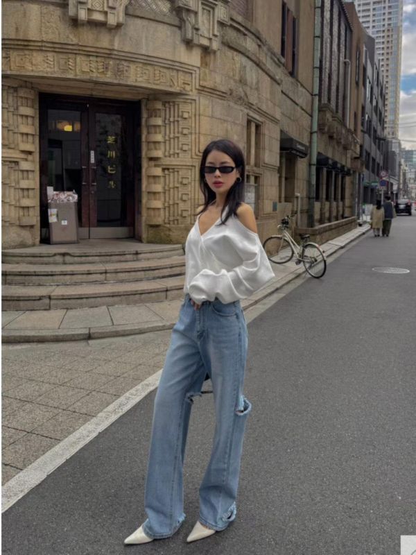 繞脖美背太空棉上衣 