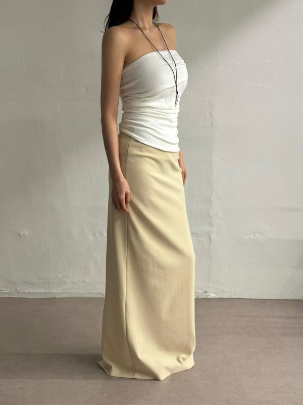 抓皺棉質平口背心 