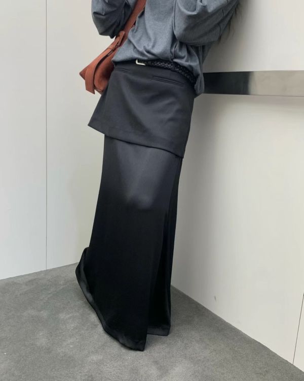 拼接設計極美長裙 