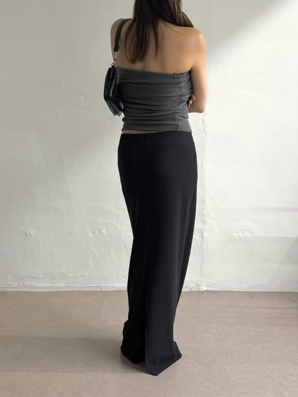 抓皺棉質平口背心 