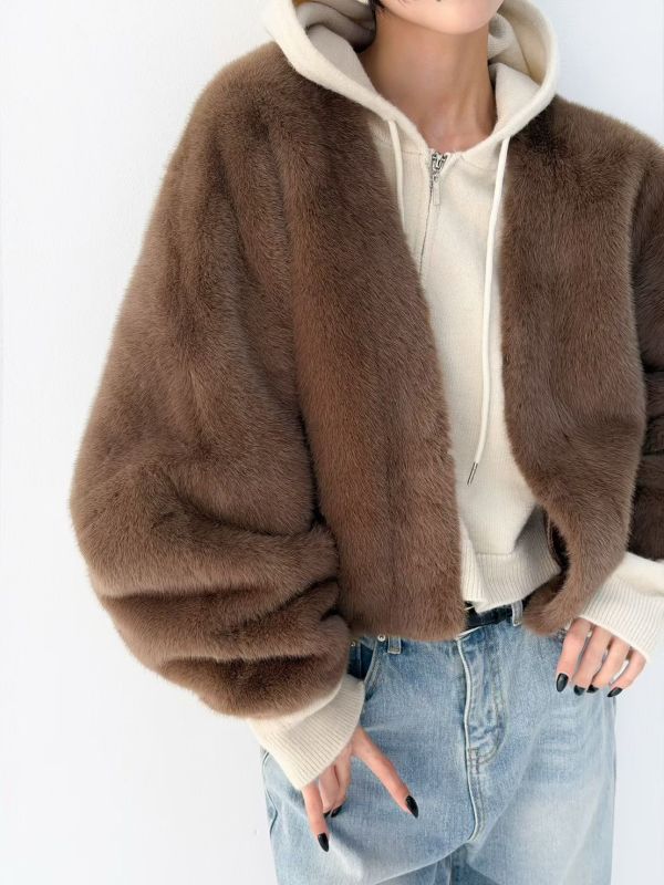 皮草休閒外套 