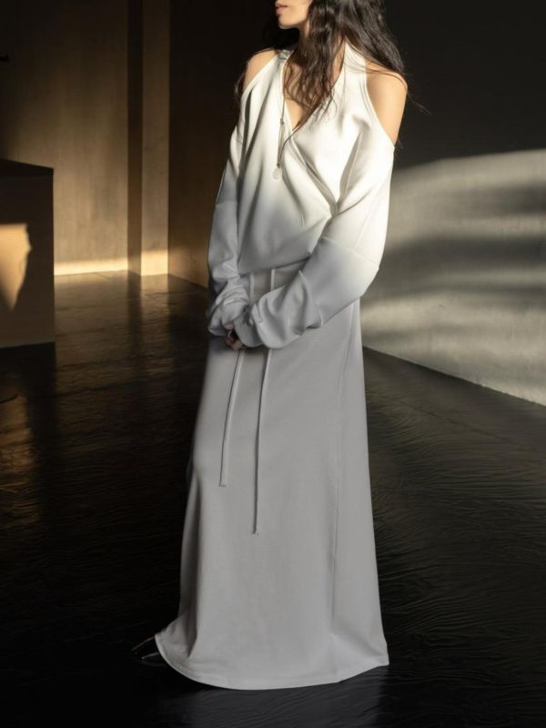 繞脖美背太空棉上衣 