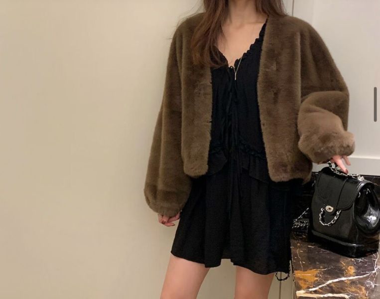 皮草休閒外套 