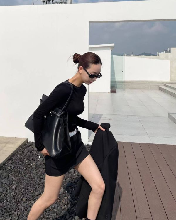 秋冬拼接西裝褲裙 