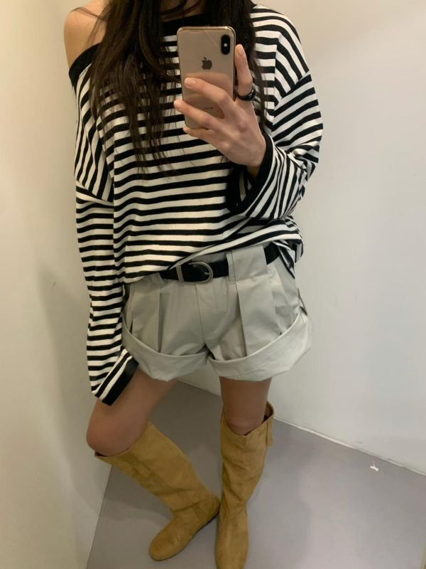 可反摺顯瘦南瓜短褲(沒有附皮帶) 