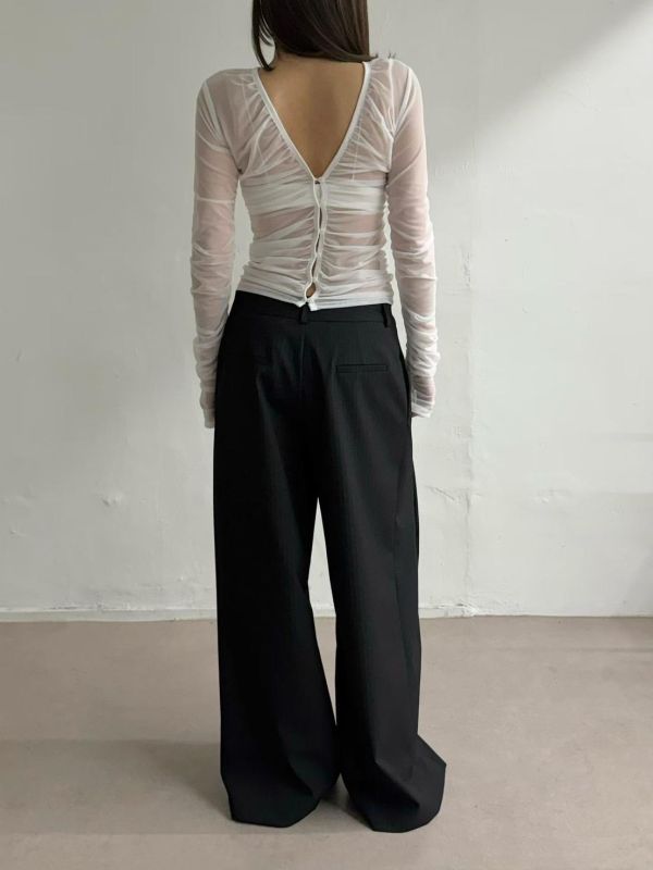 膚長袖兩面穿上衣 