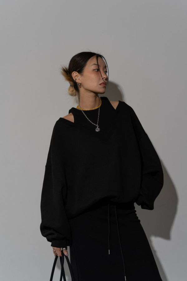 假兩件休閒上衣 