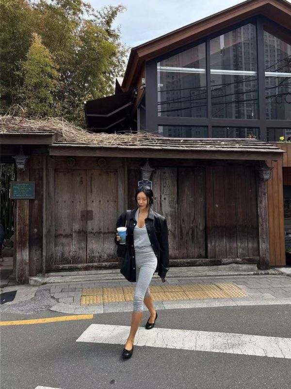 歐美款掛脖背心 