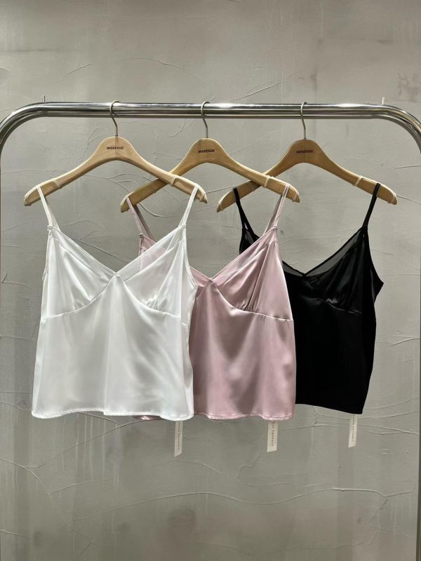 緞面背心/緞面不規則裙 