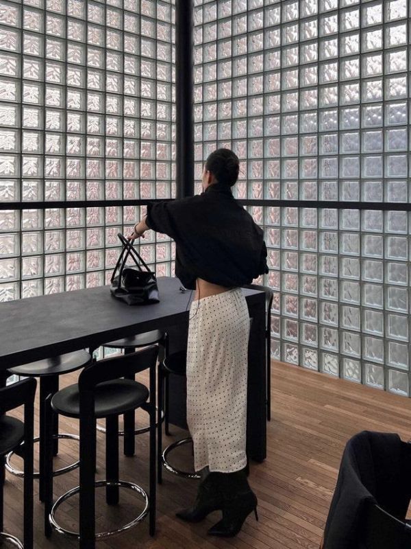 立領抽繩尼龍外套 