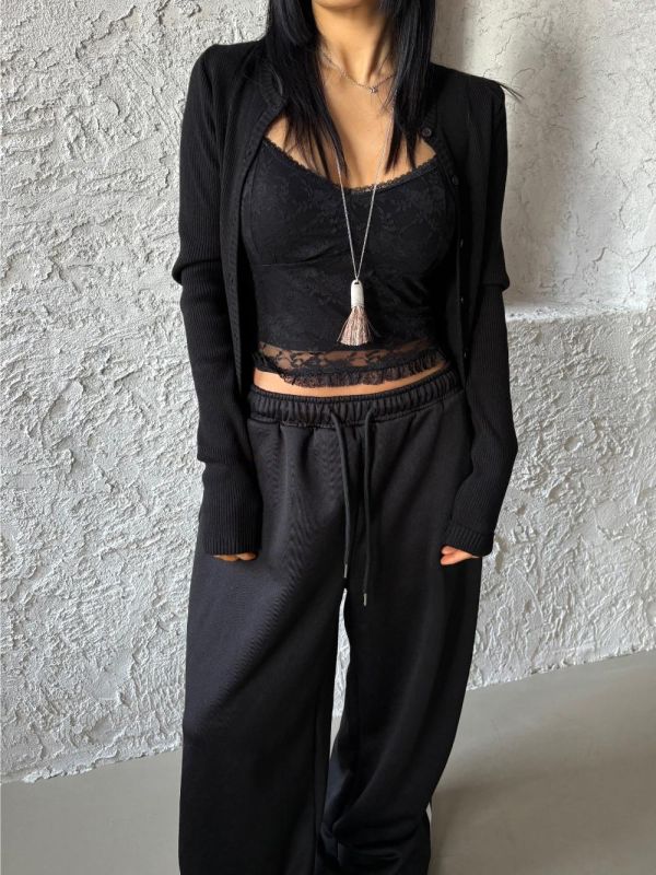 精緻蕾絲細肩背心 