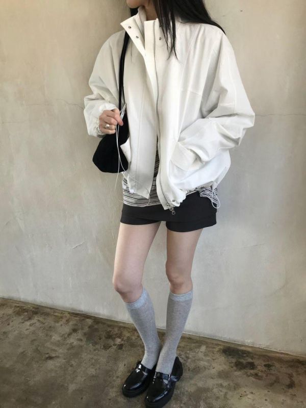 時髦立領挺版夾克外套 