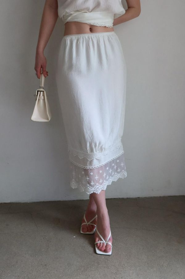 花邊蕾絲直筒裙 