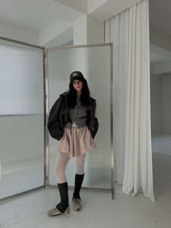 可愛鬆緊腰褲裙 