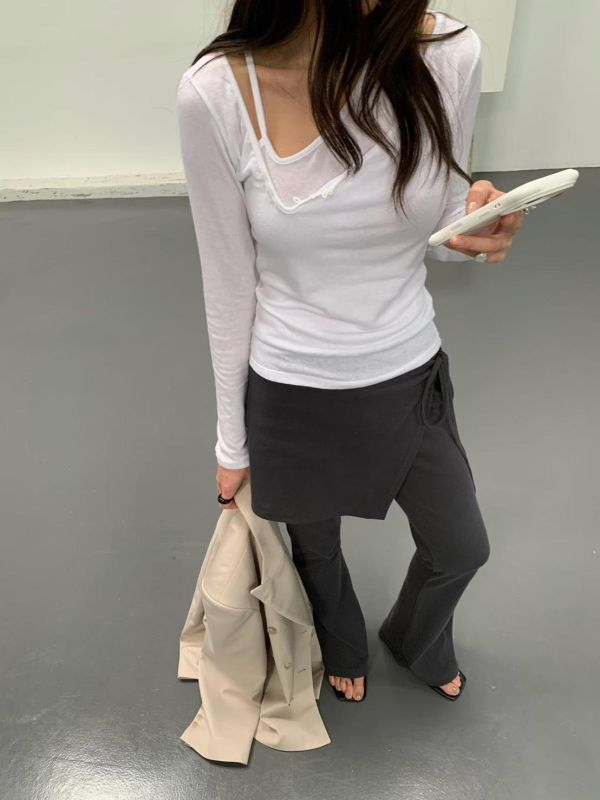 屁簾針織棉彈性神褲 