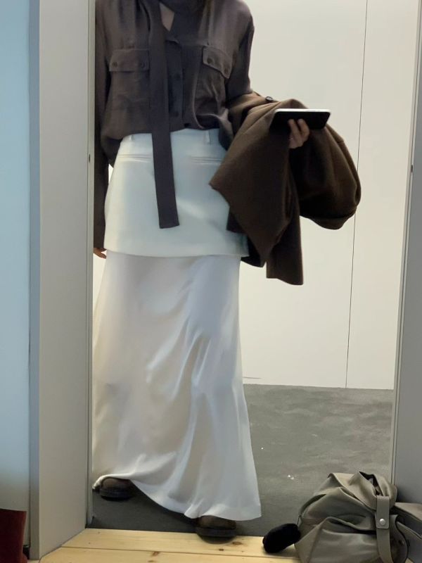 拼接設計極美長裙 