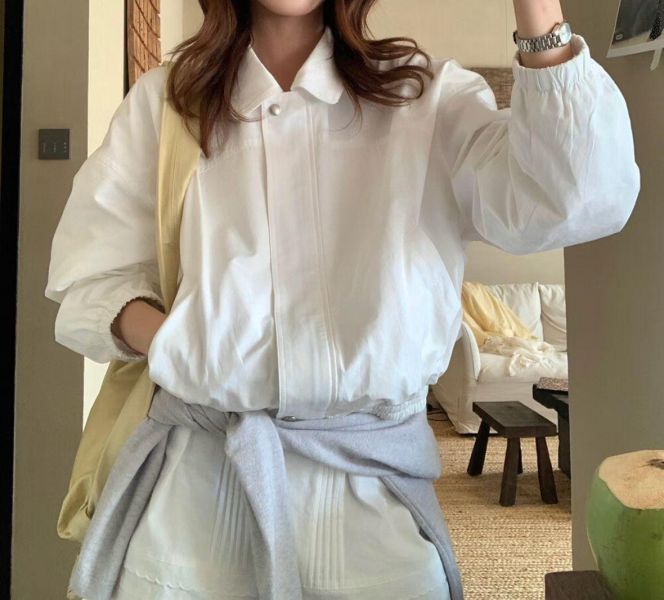 小翻領率性外套 