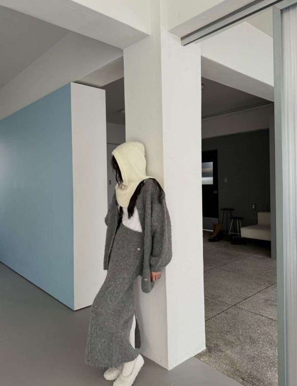 慵懶針織外套+針織長裙Set 