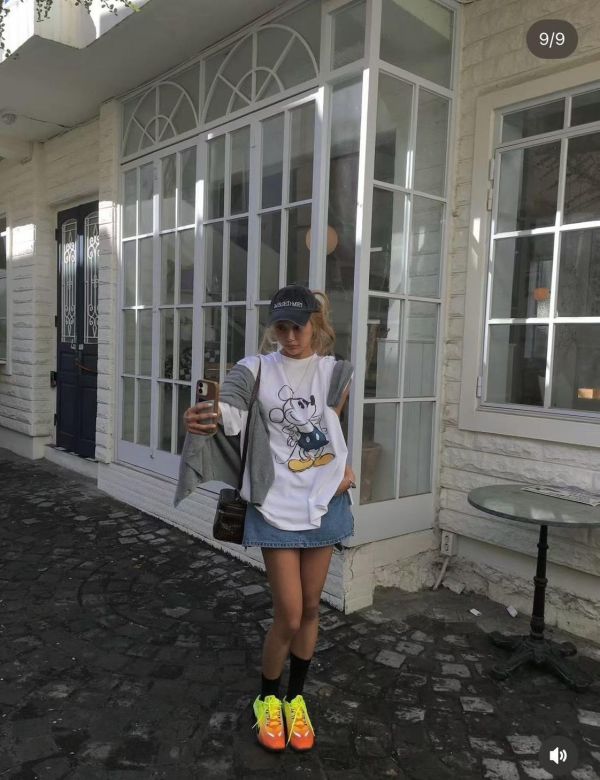 手繪風米奇寬鬆上衣 