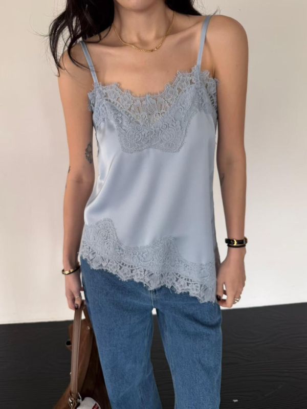 時髦挺版蕾絲背心 